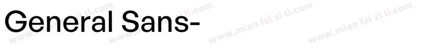 General Sans字体转换